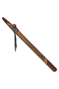 Curly Claro Walnut & Bloodwood Collectors Native American Style Flute (key D- 440hz)